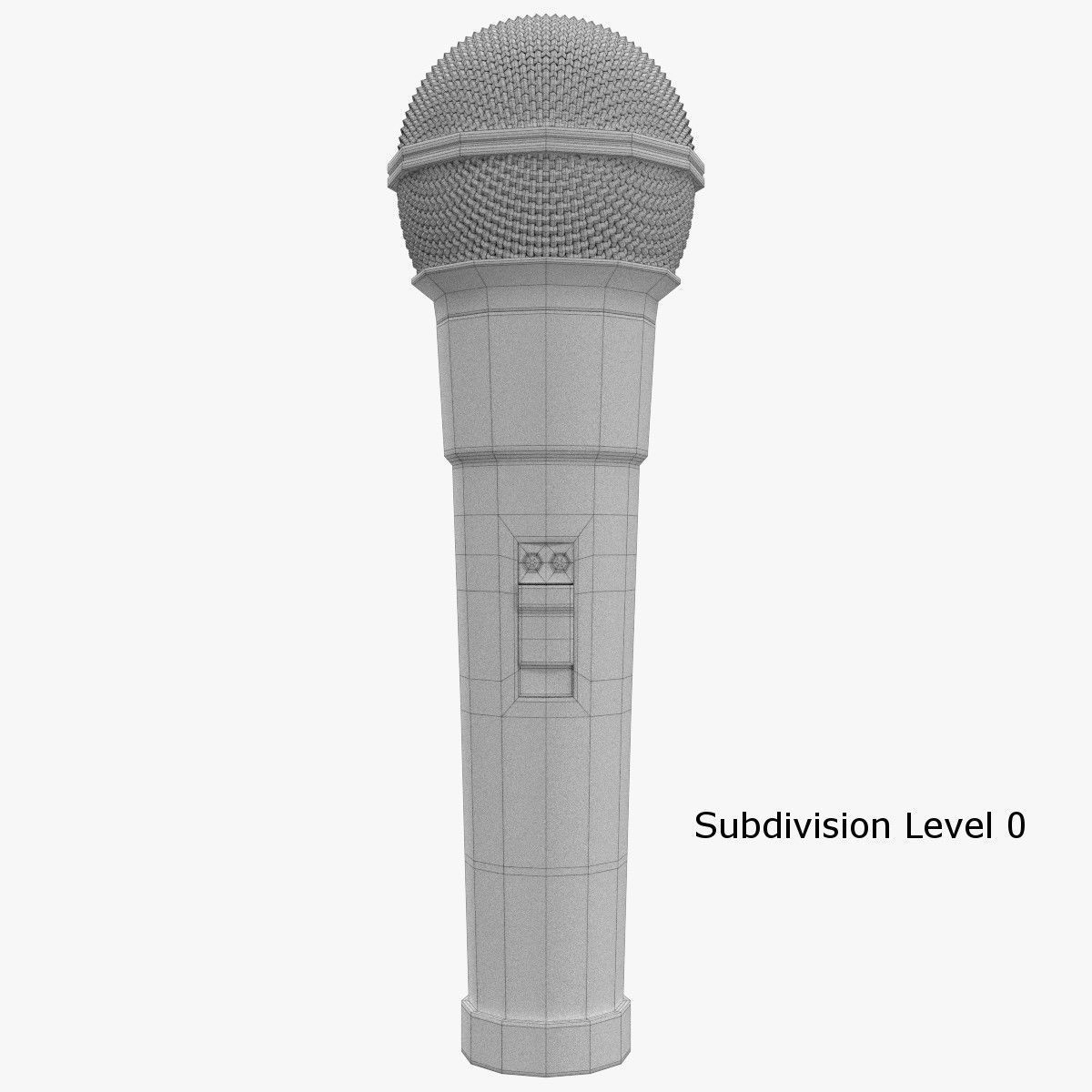 Wireless Microphone 3D model_7