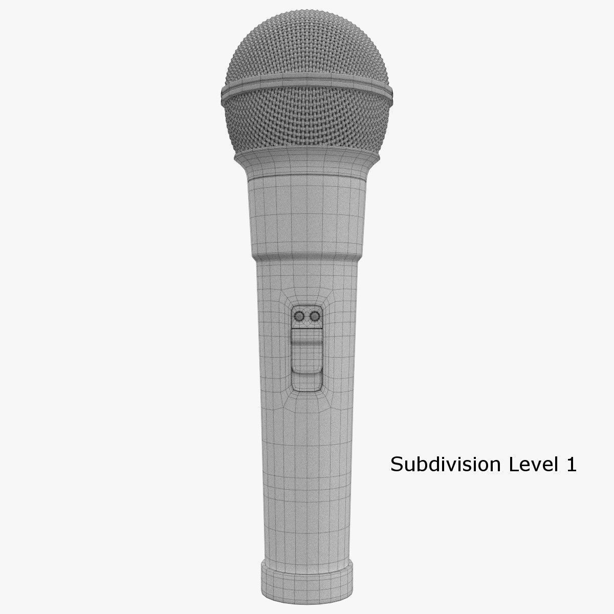 Wireless Microphone 3D model_5