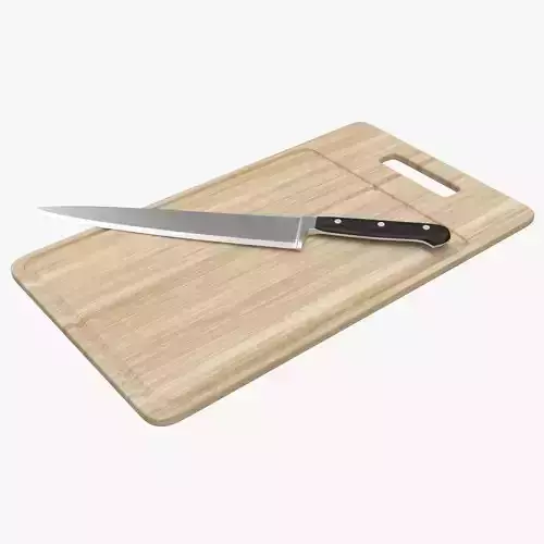 Chopping Board and Knife