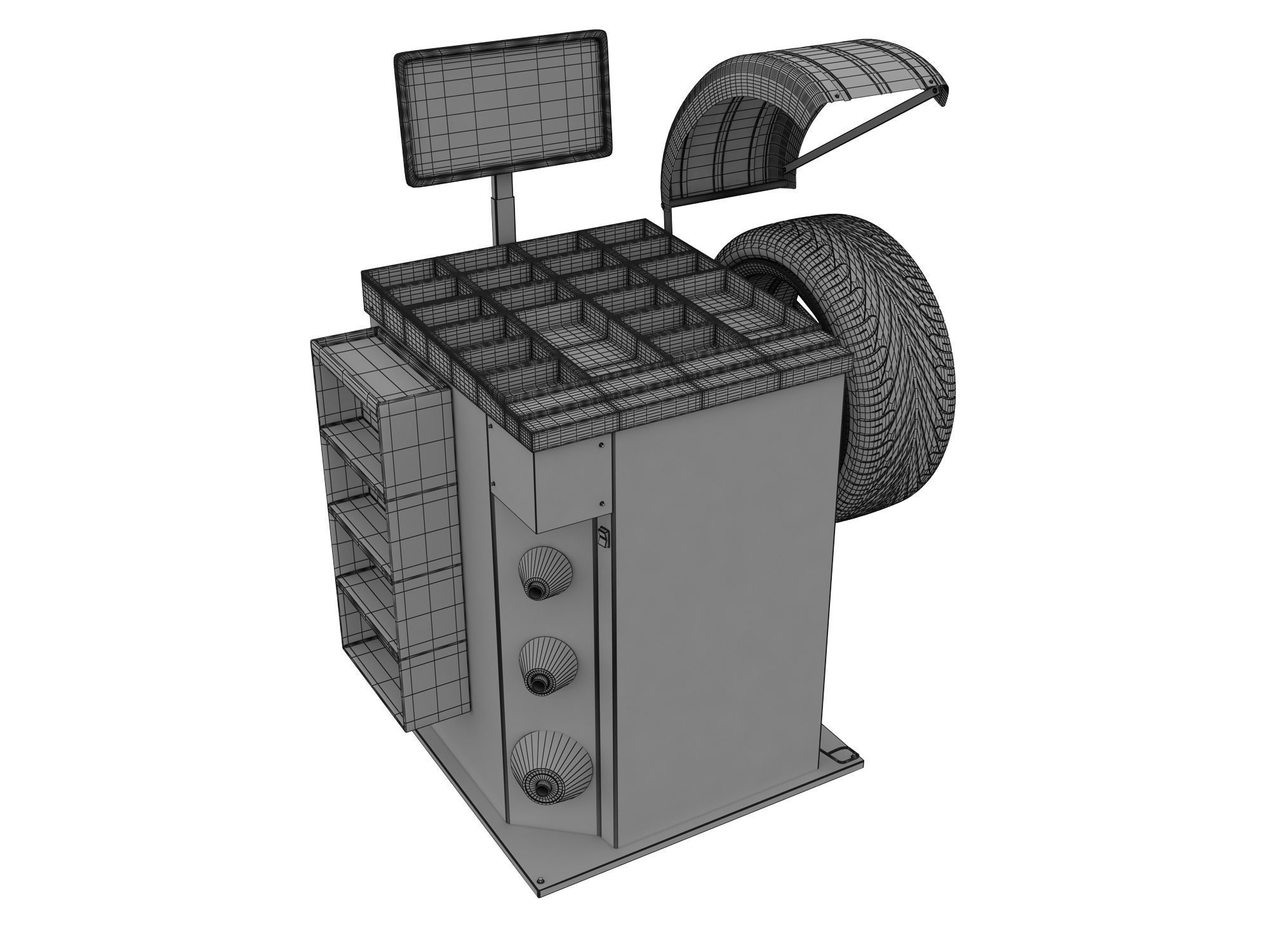 Wheel Balancer 3D model_4