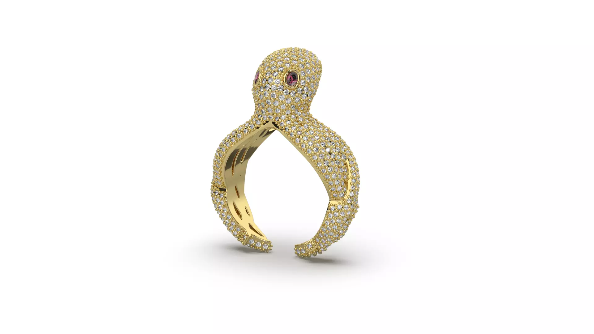 Octopus ring 3D print model