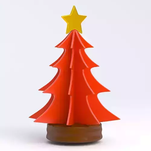 christmas tree table show piece Red