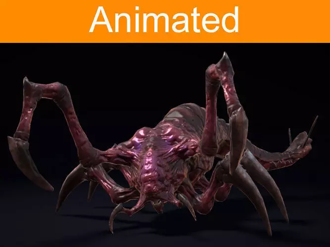 Creature Nasty Low-poly 3D model_0