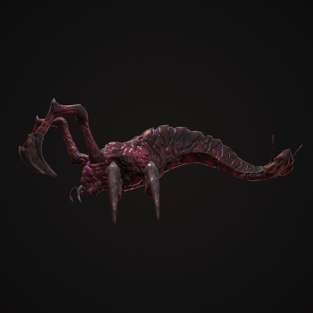 Creature Nasty Low-poly 3D model_3