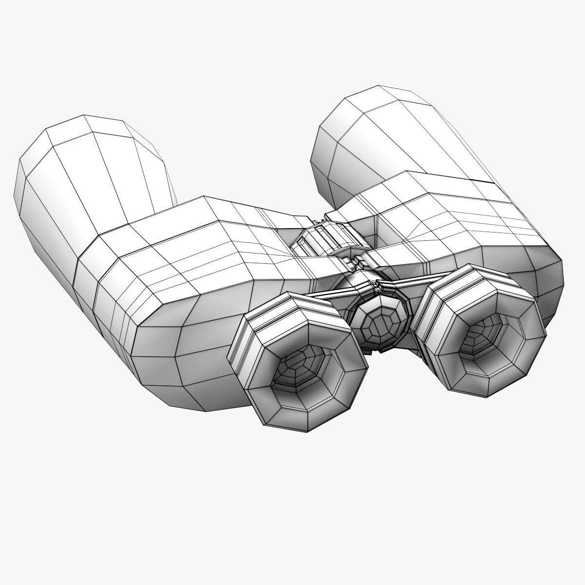 Binocular binoculars 3D model_9