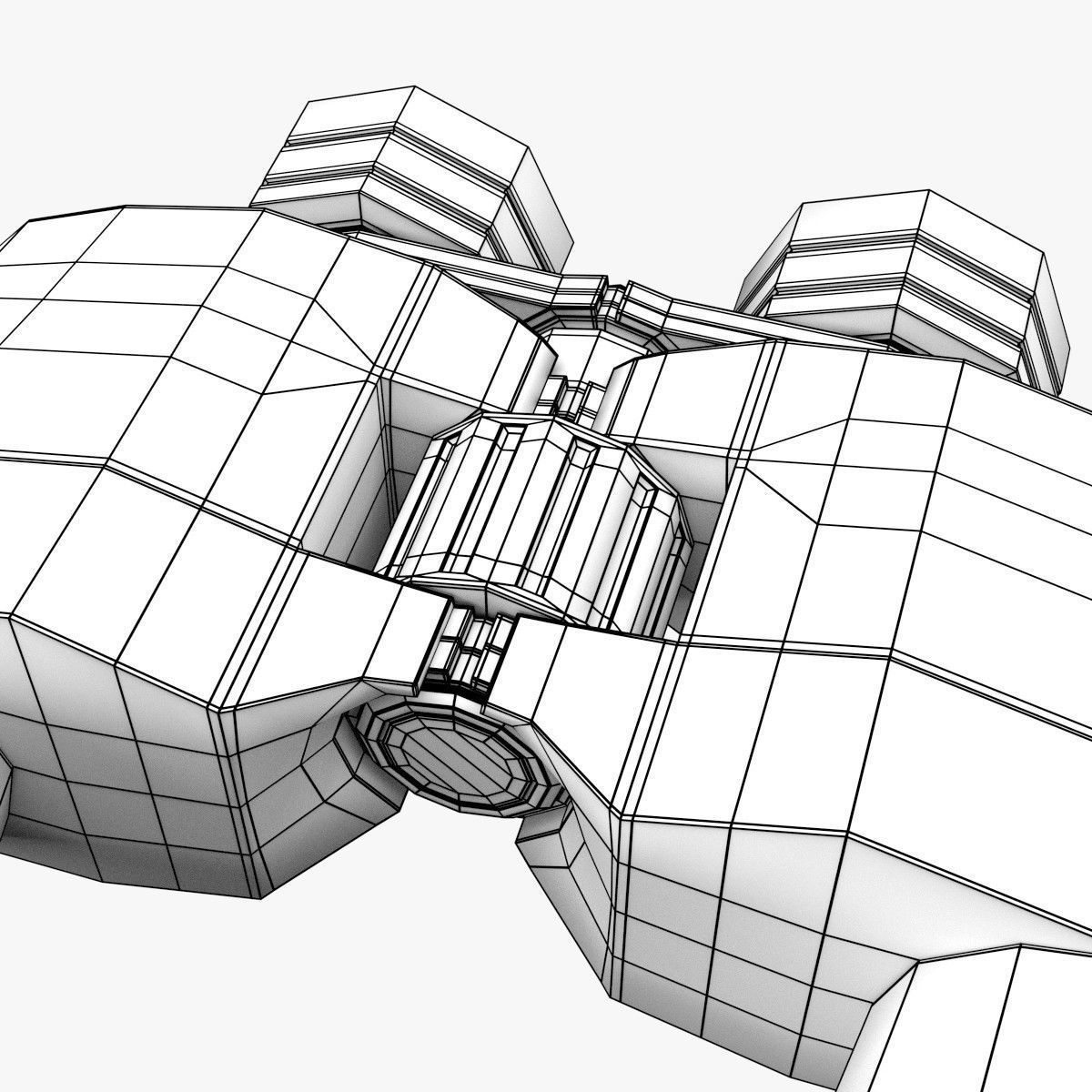 Binocular binoculars 3D model_8
