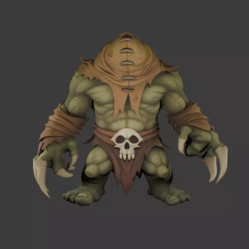 Zombie Giant 3D model
