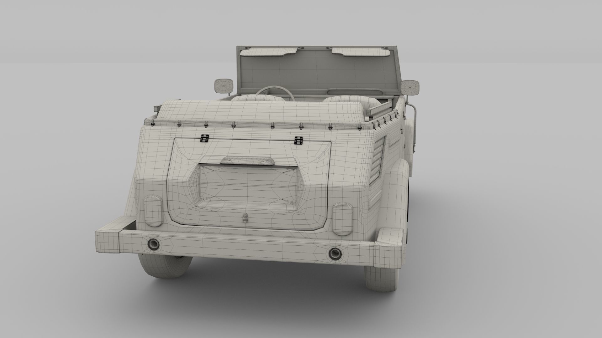 VW 181 Thing with interior 3D model_25
