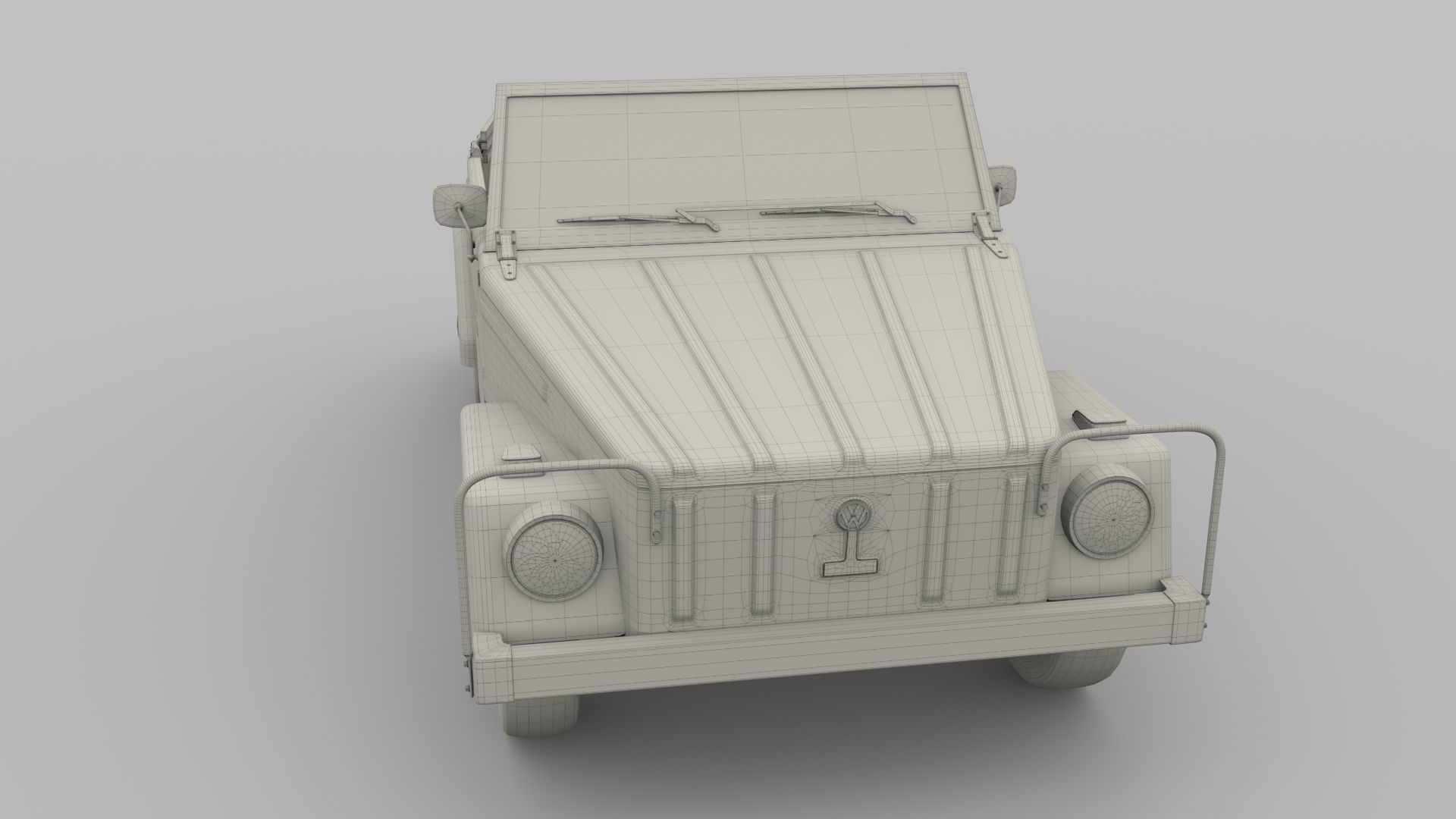 VW 181 Thing with interior 3D model_42