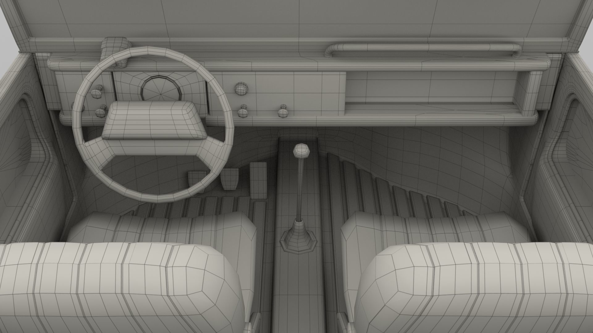 VW 181 Thing with interior 3D model_40