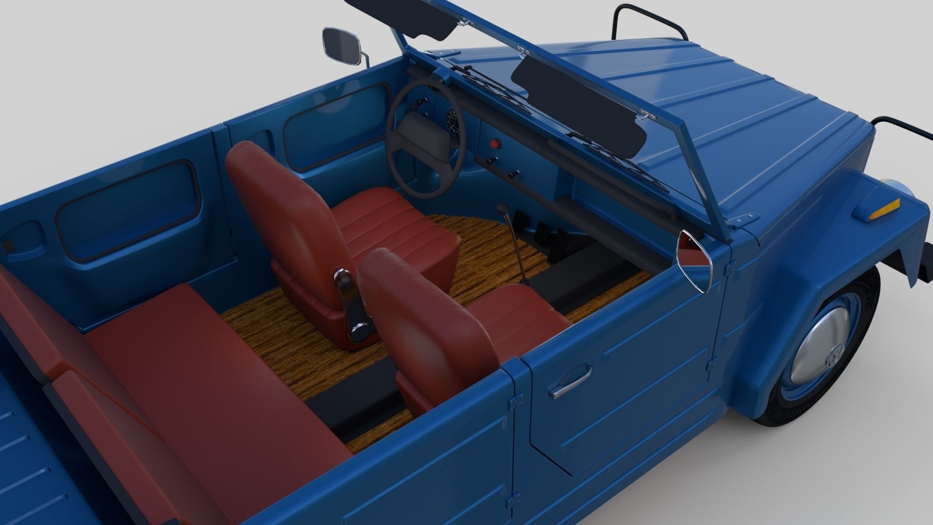 VW 181 Thing with interior 3D model_1
