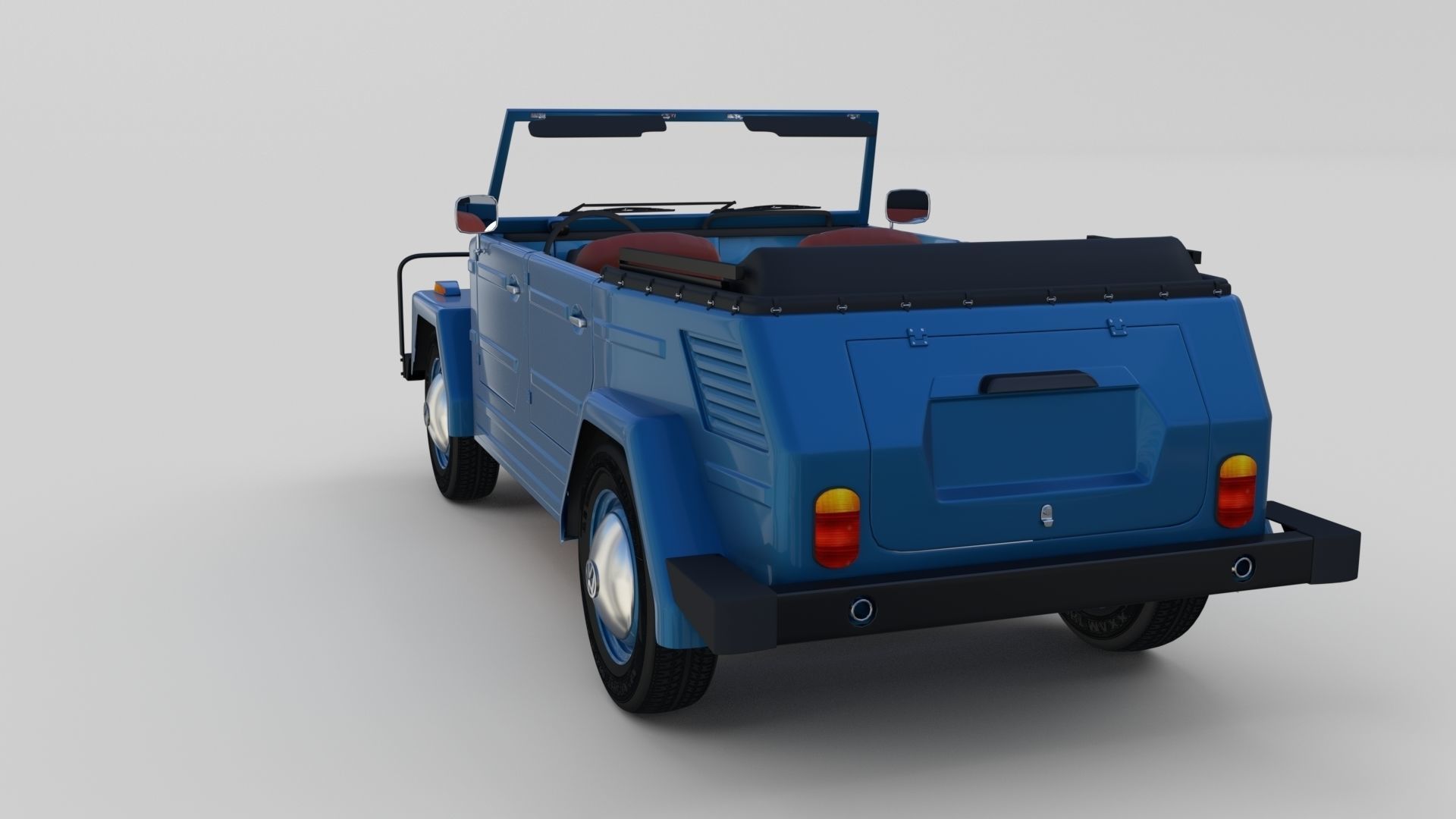 VW 181 Thing with interior 3D model_4