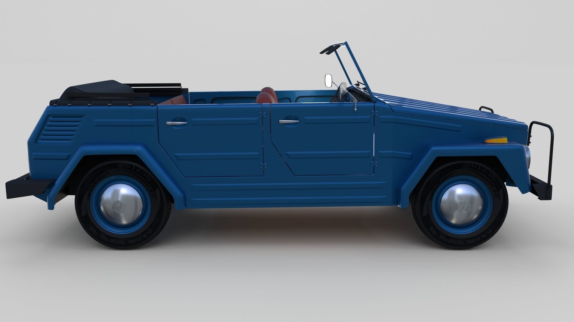 VW 181 Thing with interior 3D model_10
