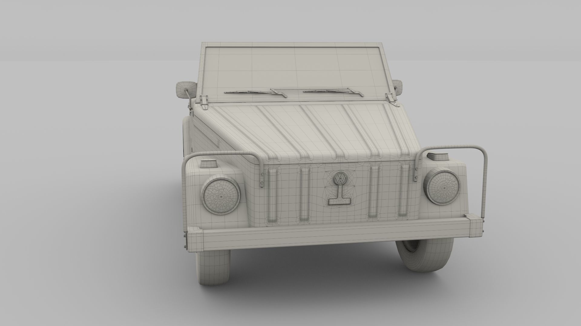 VW 181 Thing with interior 3D model_24
