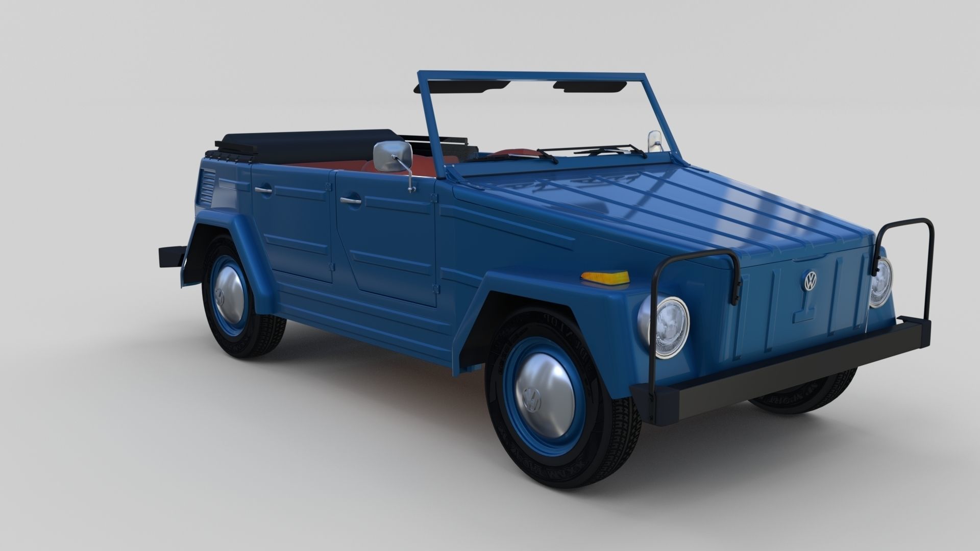 VW 181 Thing with interior 3D model_43