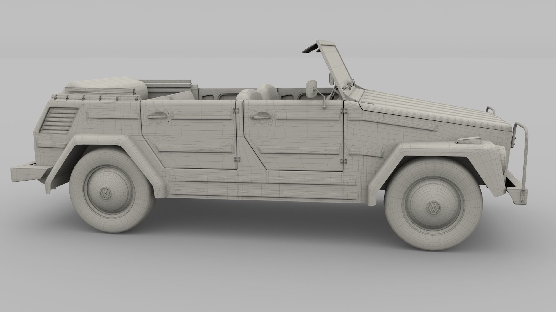 VW 181 Thing with interior 3D model_20