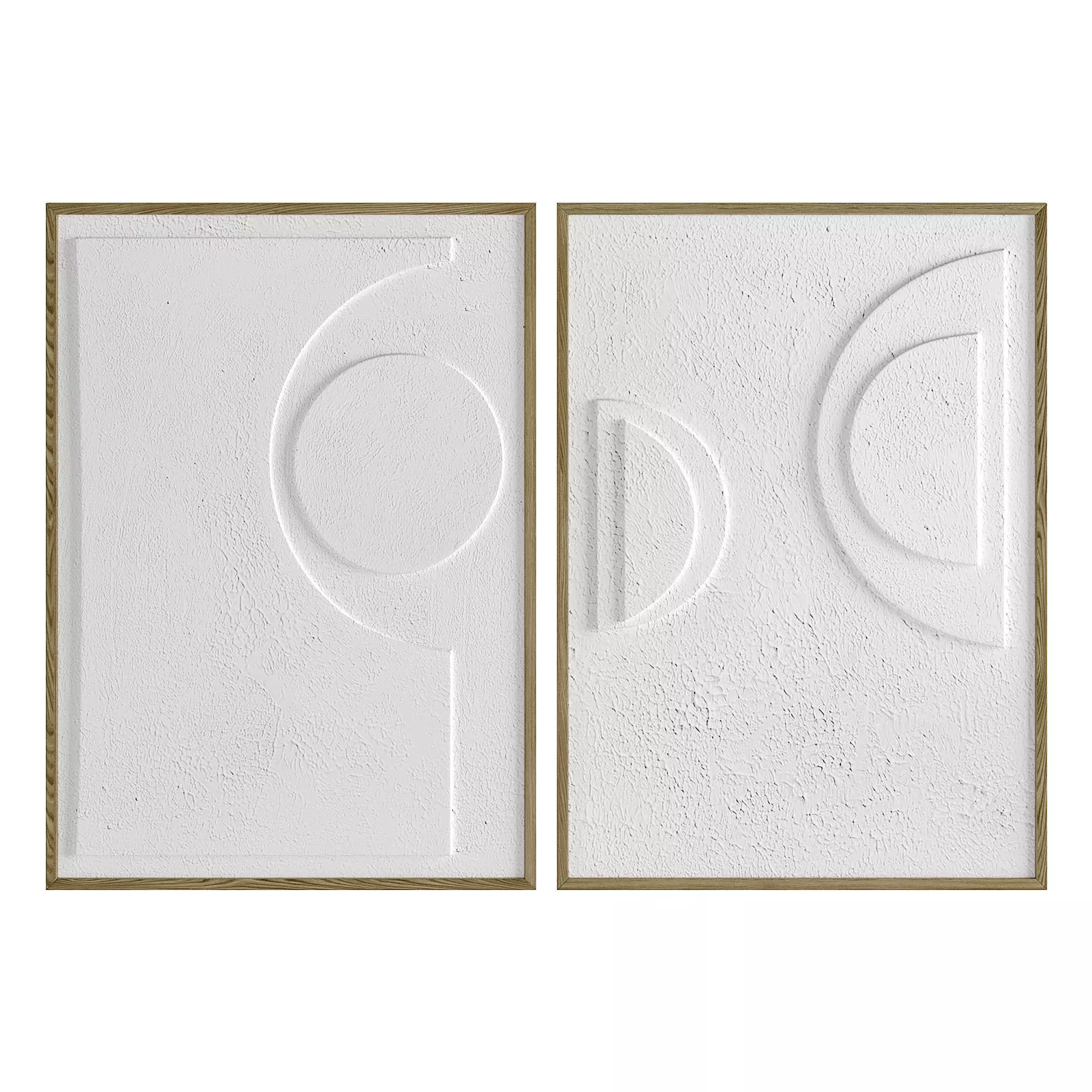 Set of two paintings Pair 27 3D model
