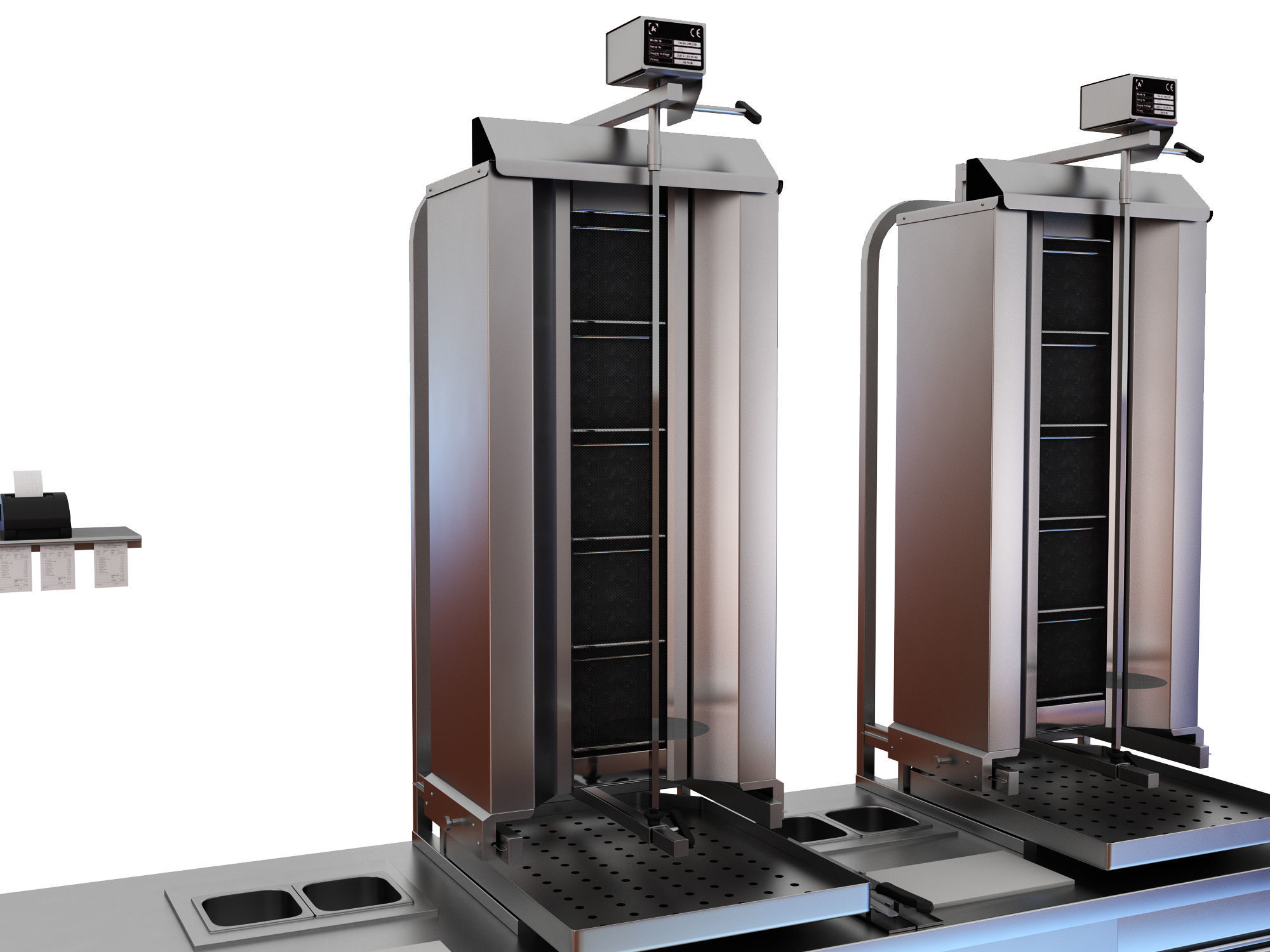 Shawarma Machine 3D model_3