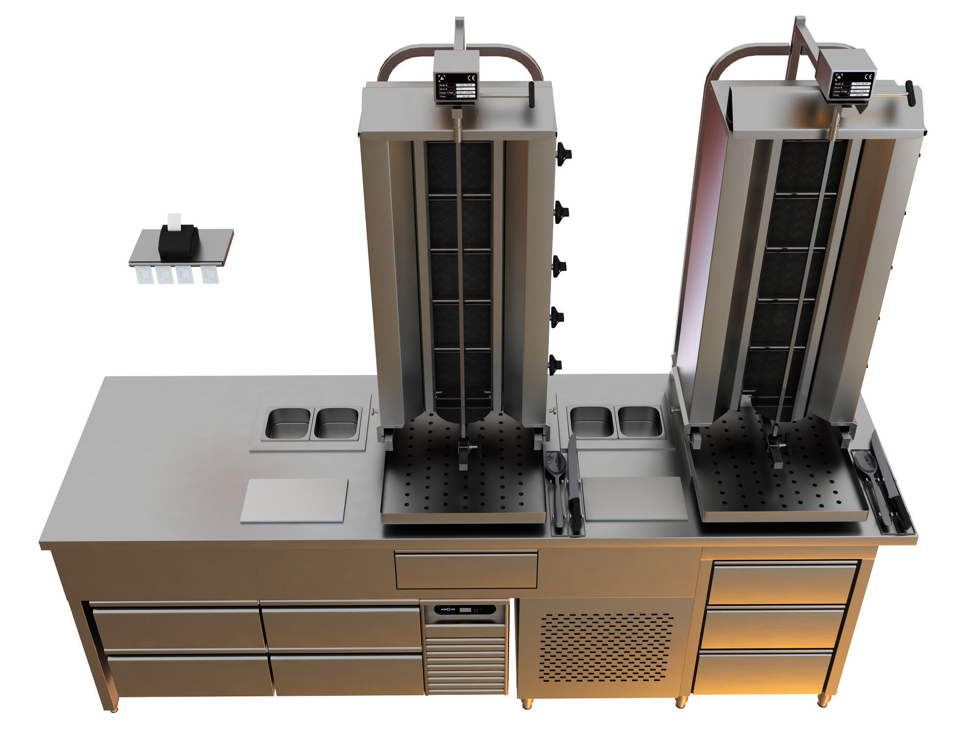 Shawarma Machine 3D model_2