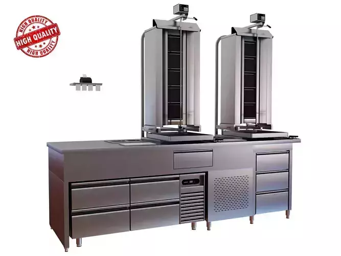 Shawarma Machine 3D model