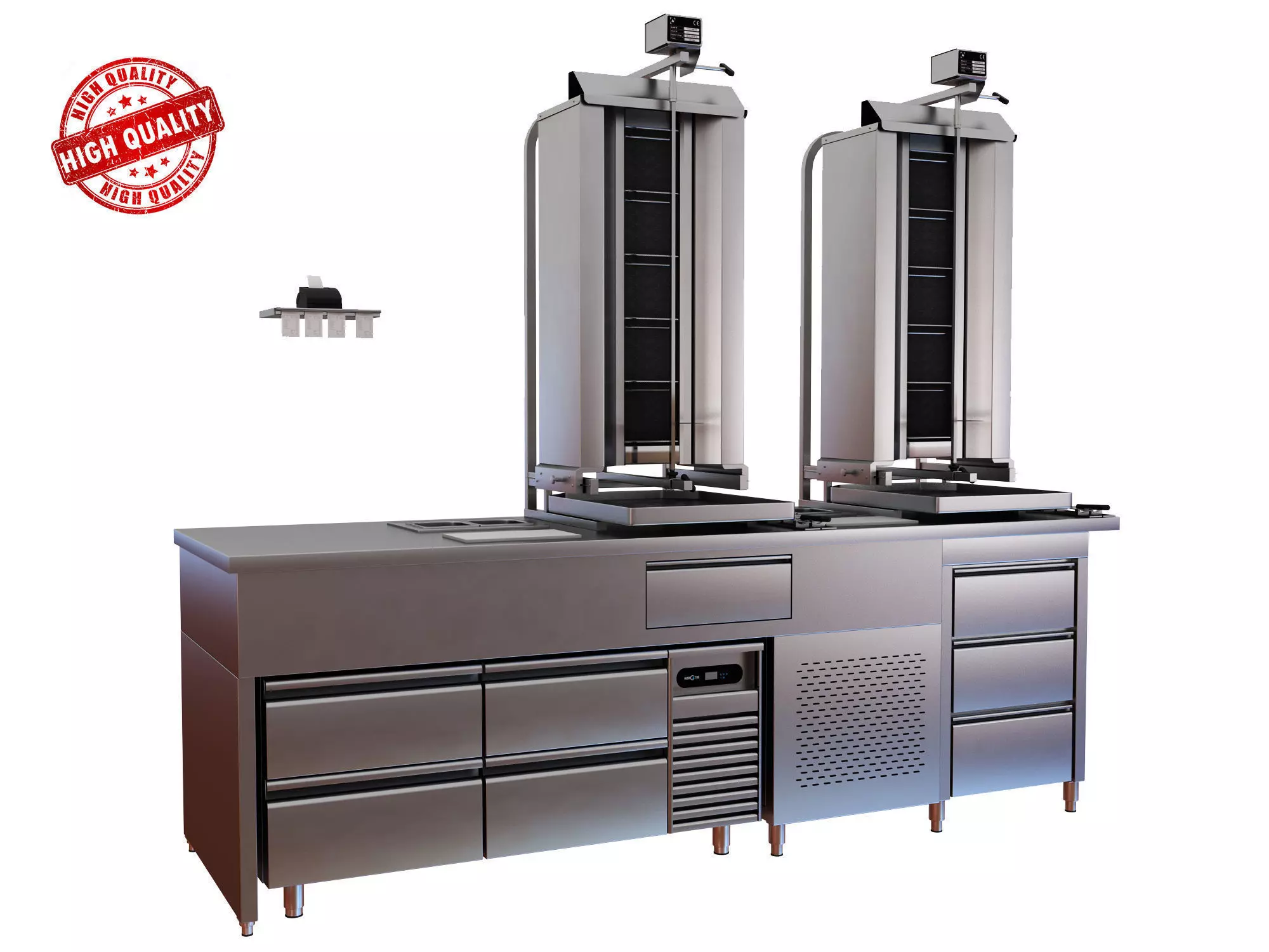 Shawarma Machine 3D model_0