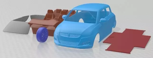 Suzuki Swift 3 door 2011 Printable Car 3D print model