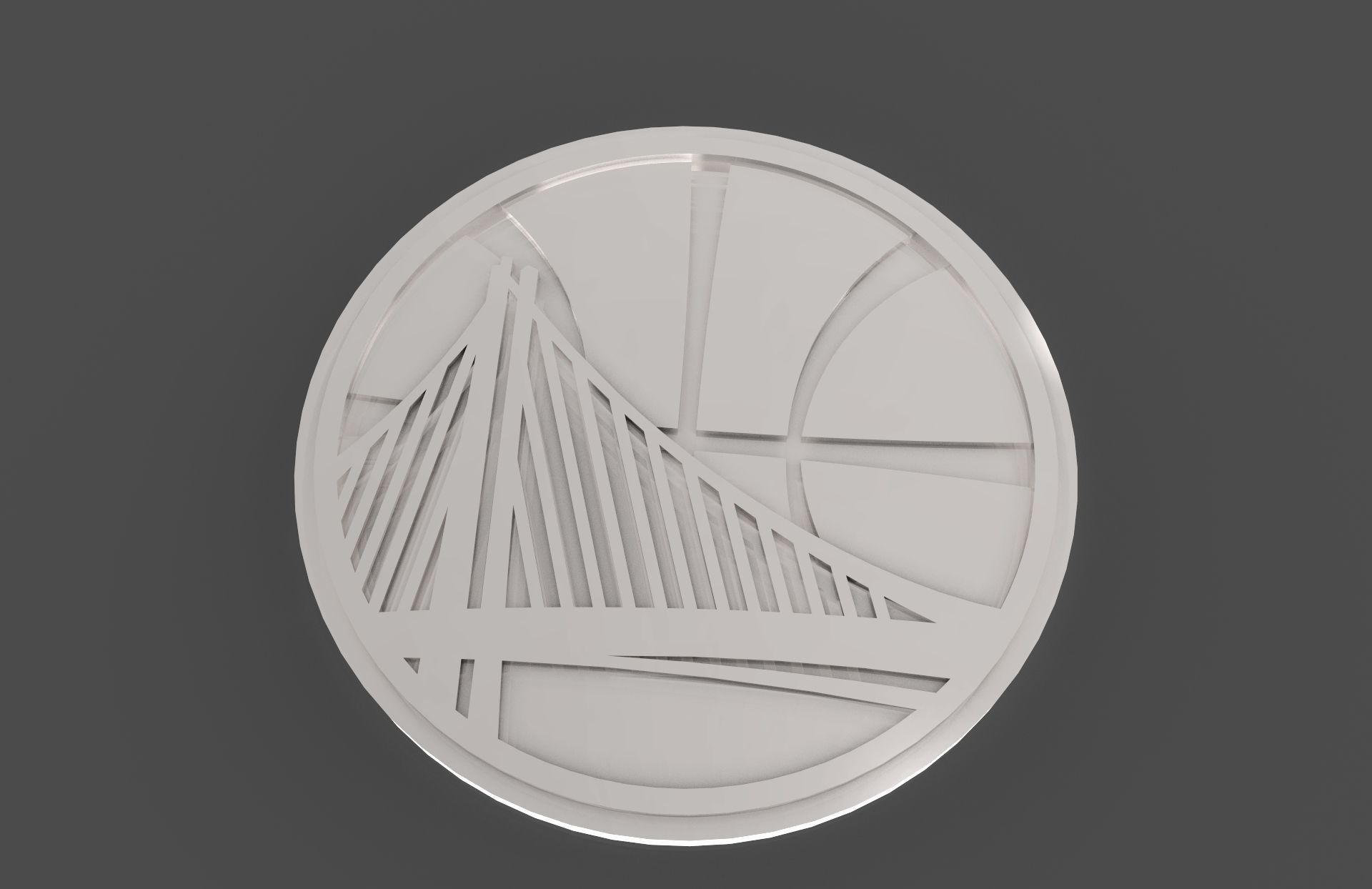Golden State Warriors logo Free 3D print model_3