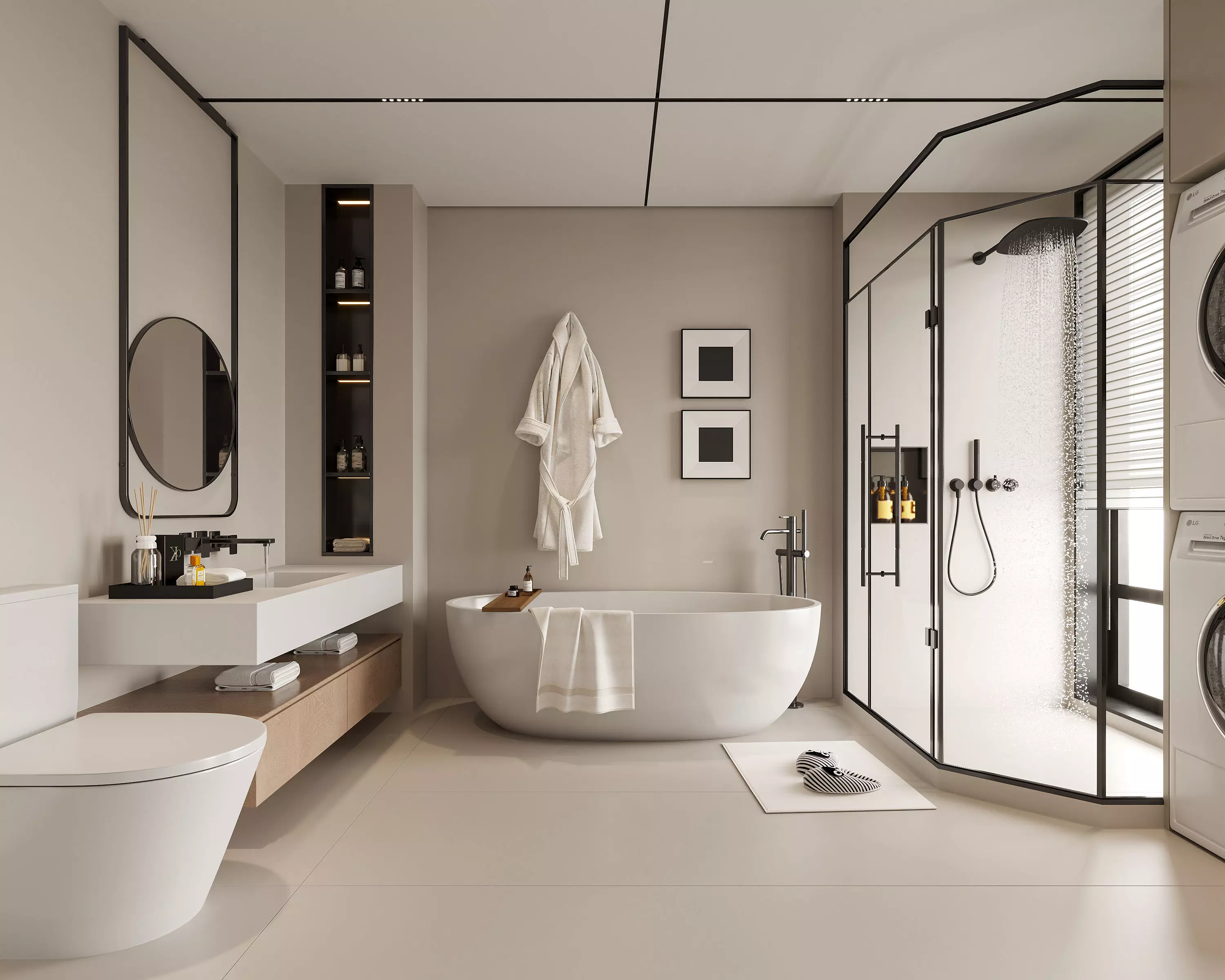 Modern Bathroom 3D Model 3D model