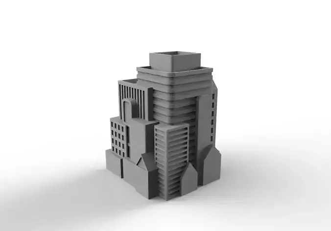 City Pencil Case 3D print model