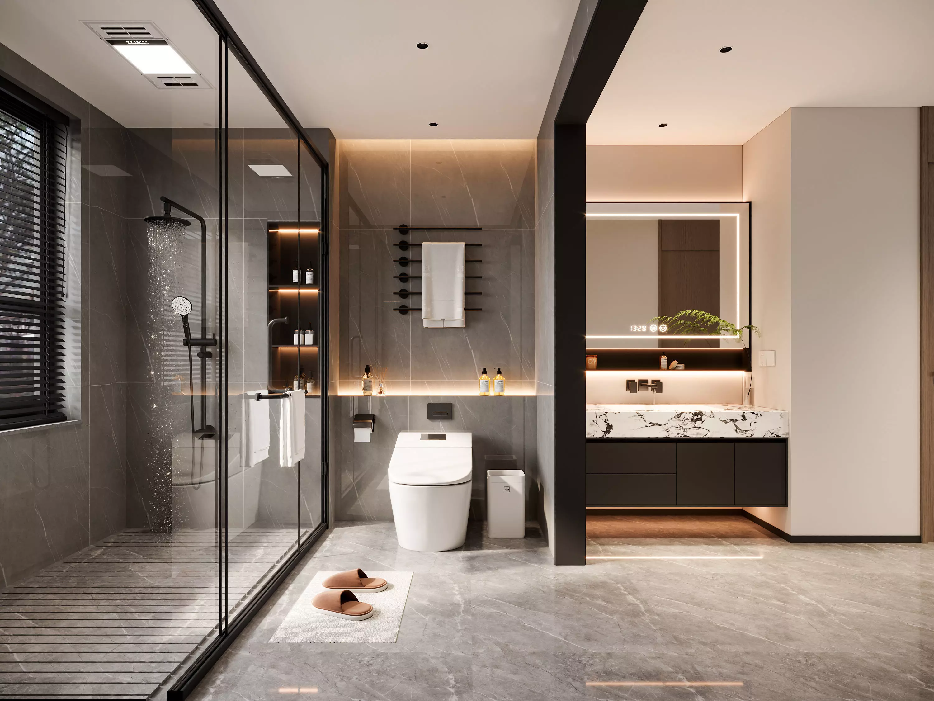 Modern Bathroom 3D Model 3D model