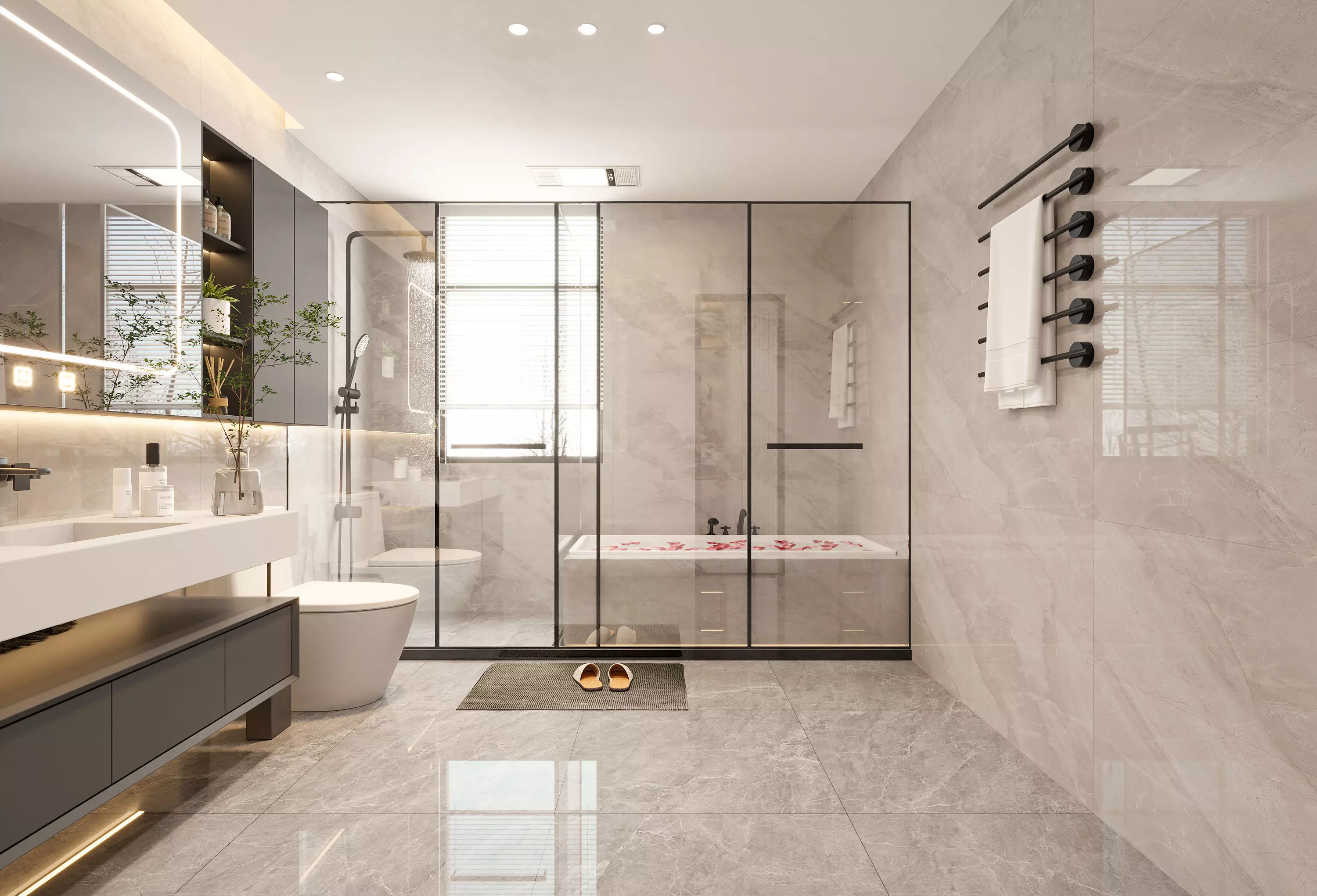 Modern Bathroom 3D Model 3D model