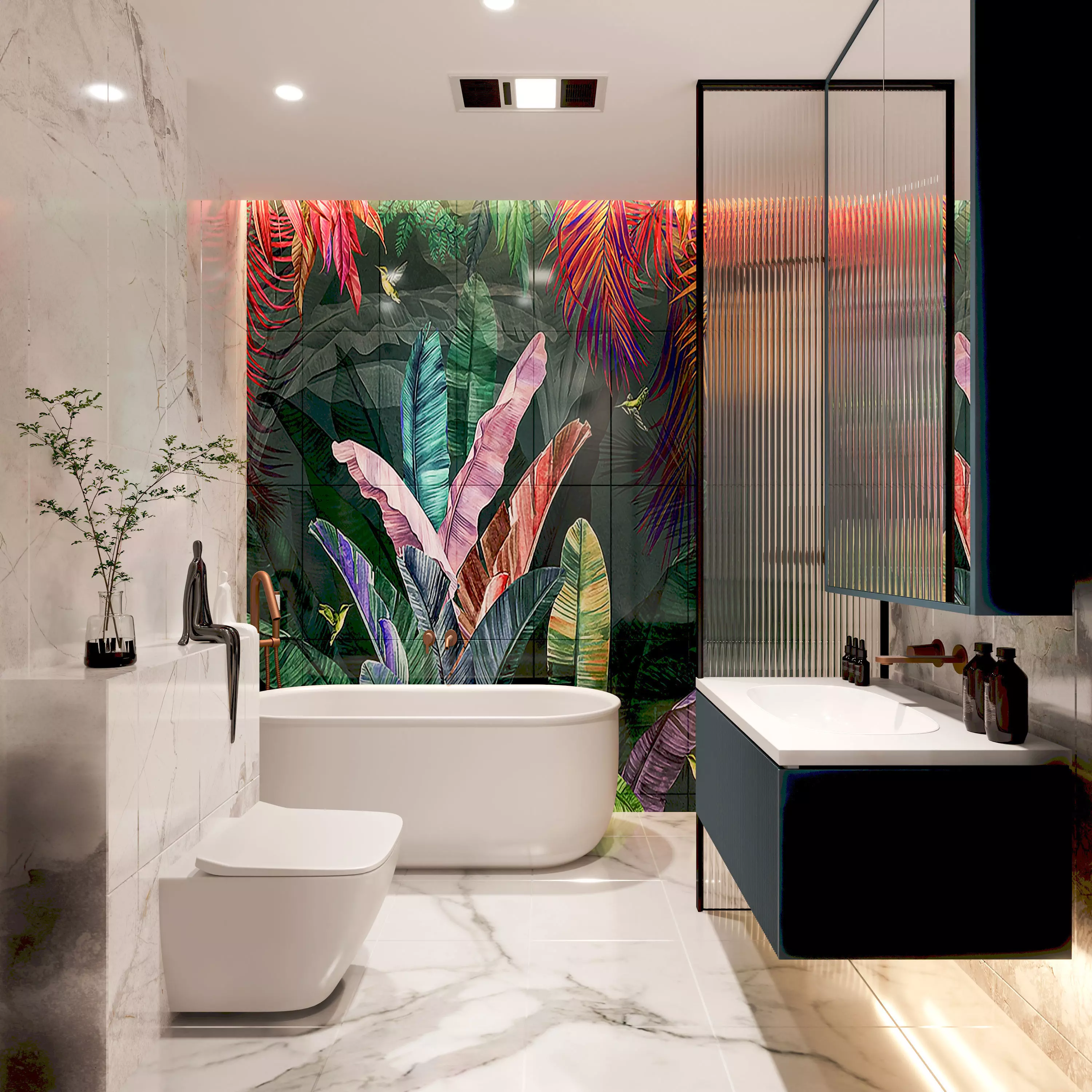 Modern Bathroom 3D Model 3D model