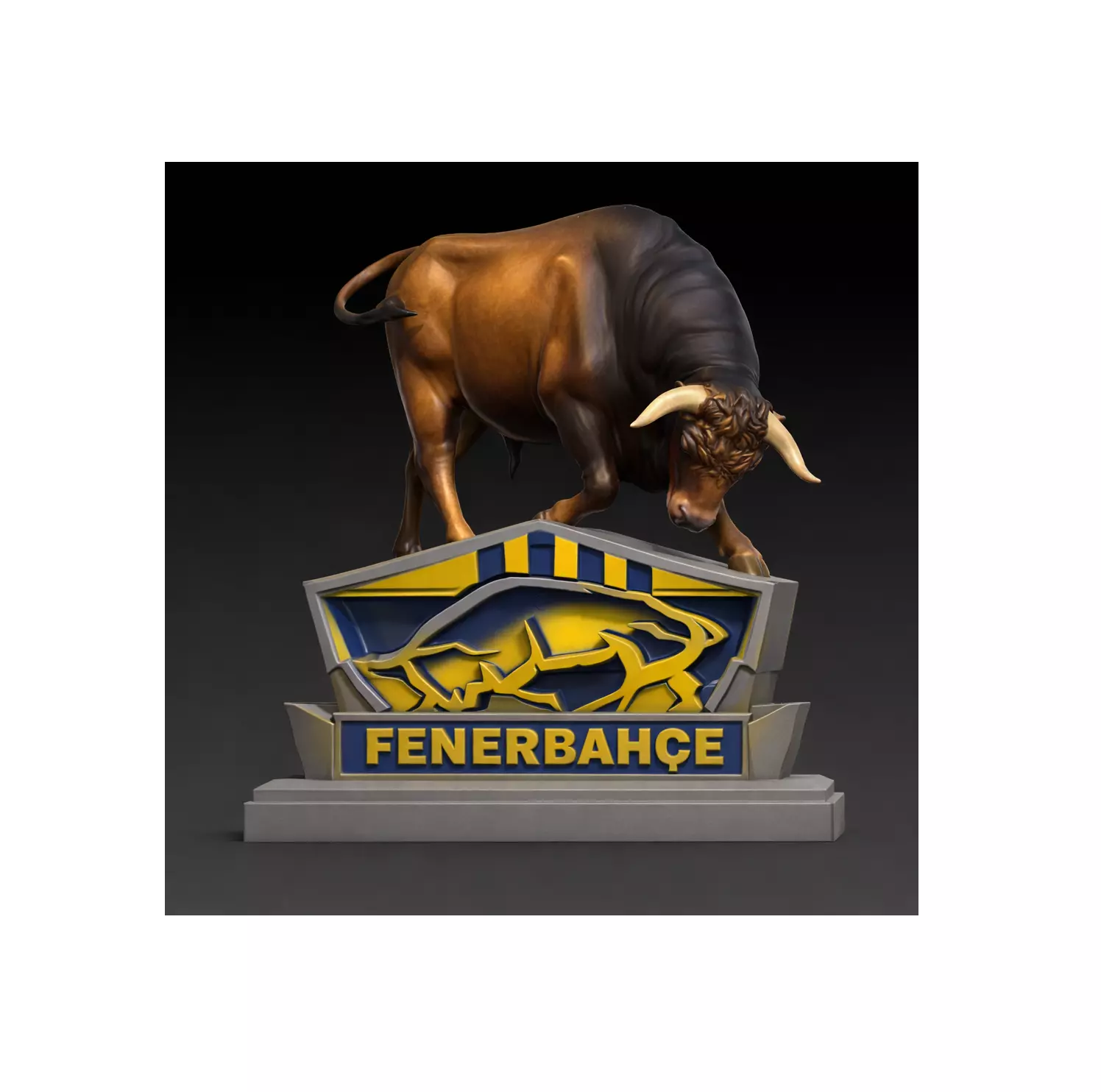 Kadikoy Bogasi Fenerbahce Simgesi Detayli Dekoratif 3D 3D print model