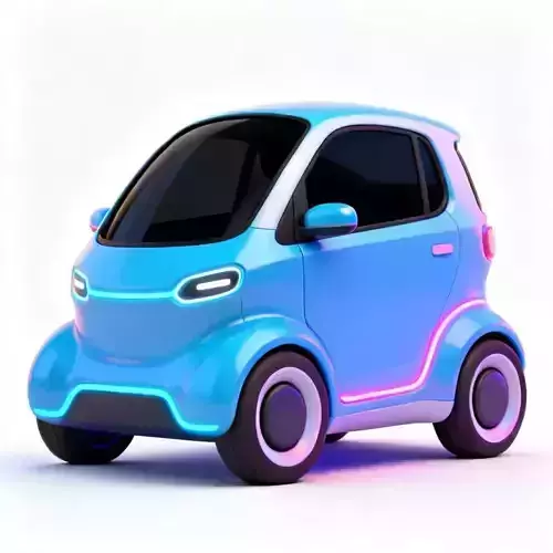 Futuristic Smart City Car 3D Model