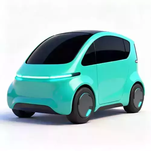 Futuristic Smart City Car 3D Model
