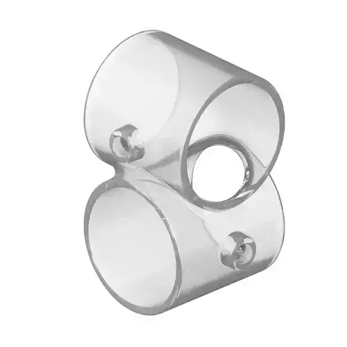 Transparent Crossover Pipe Fitting