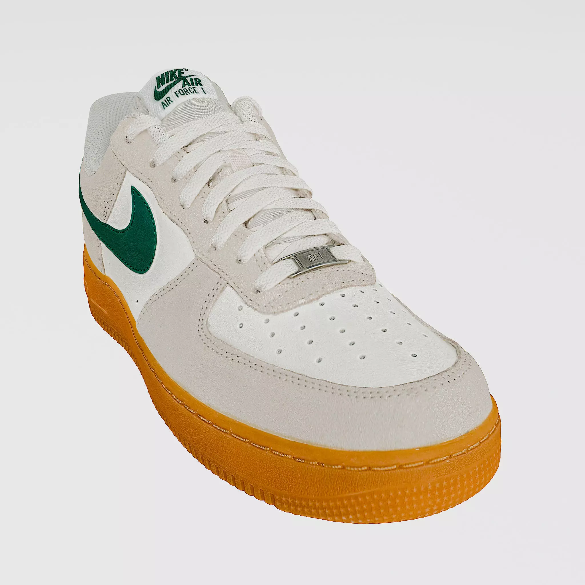 NIKE Air Force 1 LV 8 Suede Beige Green 3D model