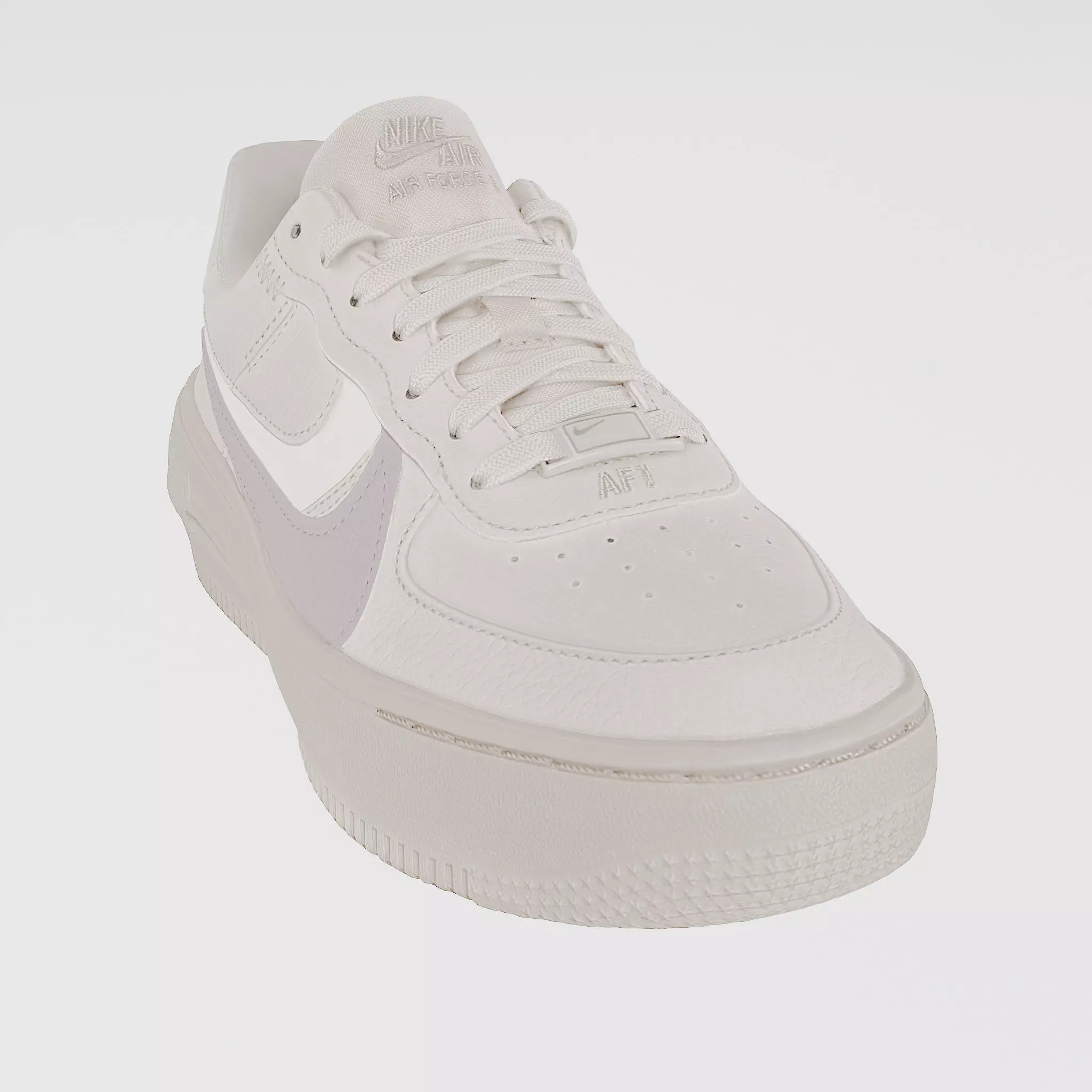 NIKE Air Force 1 Plt Af Orm Beige Pink 3D model