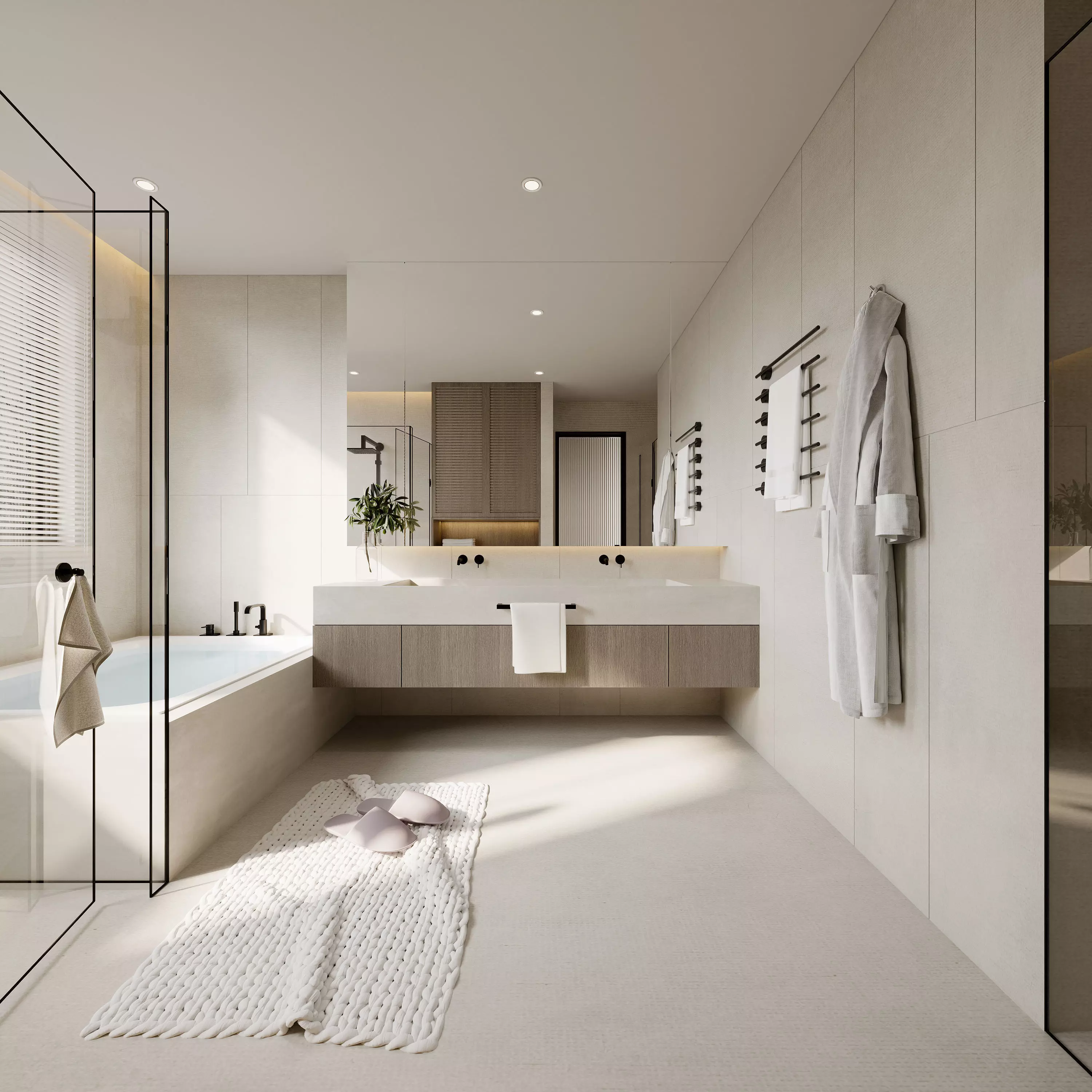 Modern Bathroom 3D Model 3D model