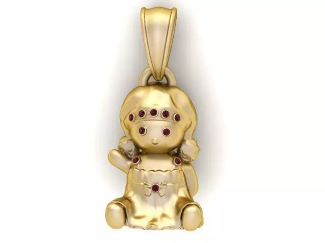 Angelica Doll Pendant 3D print model