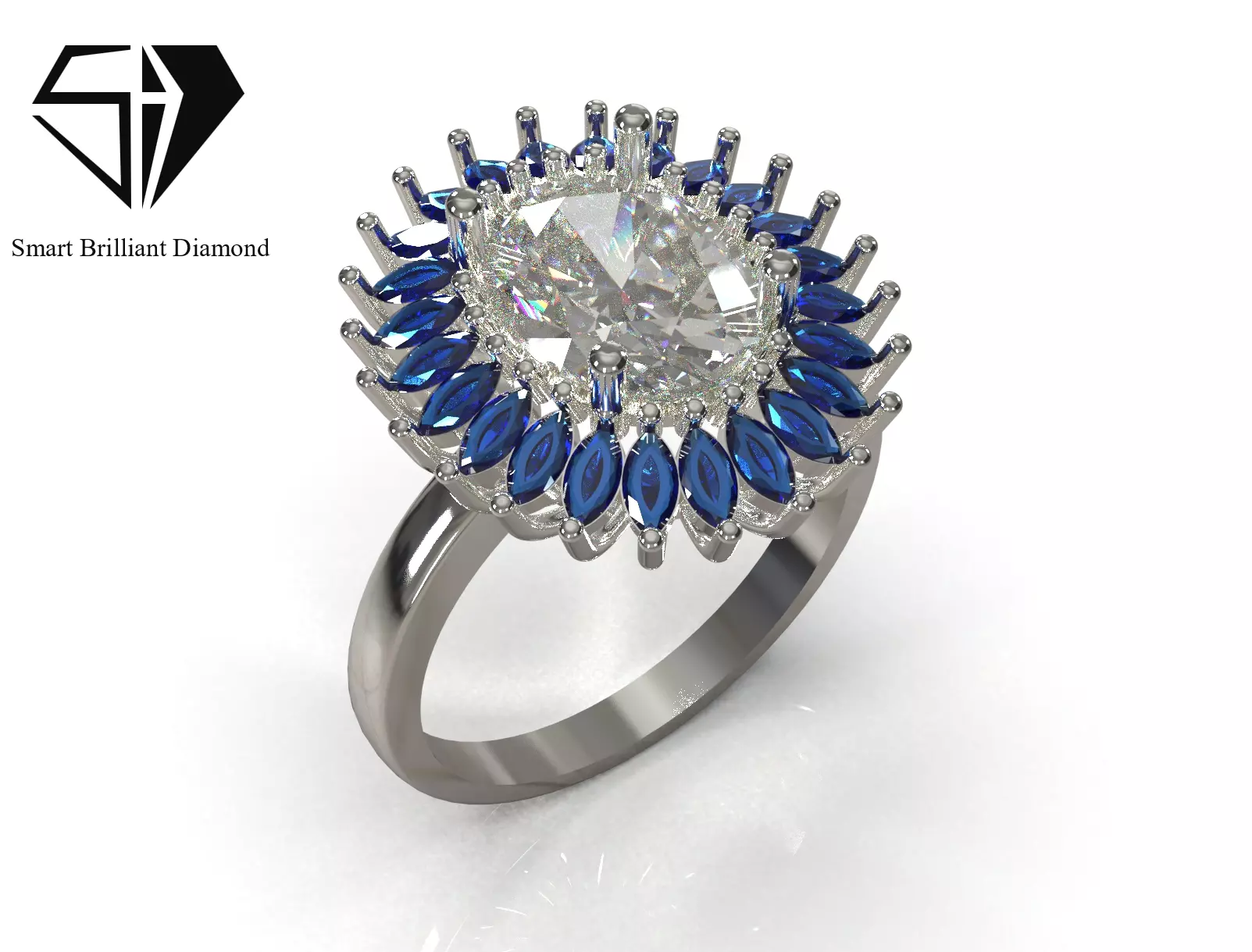 jewelry luxury cad ring model jr00356 3D print model