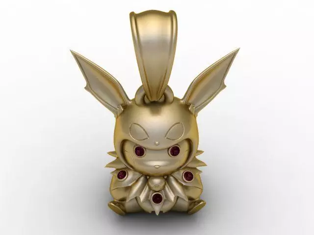 Shadow Fox Sprite Pendant 3D print model