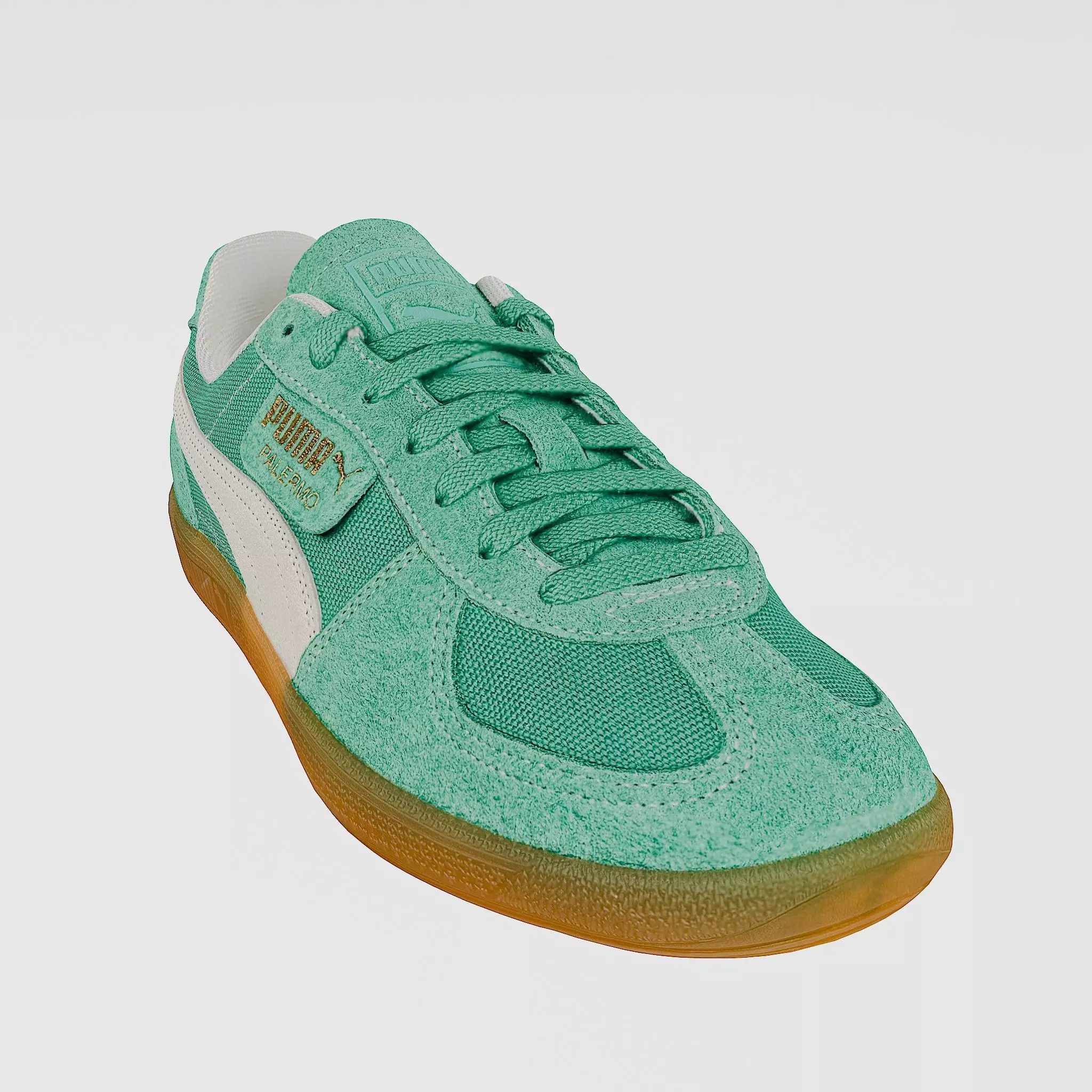 PUMA Palermo Vintage Suede Green 3D model