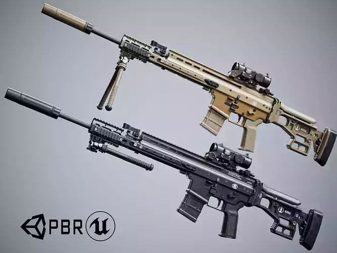 Modular tactical sniper MK 16 FN SCAR-L
