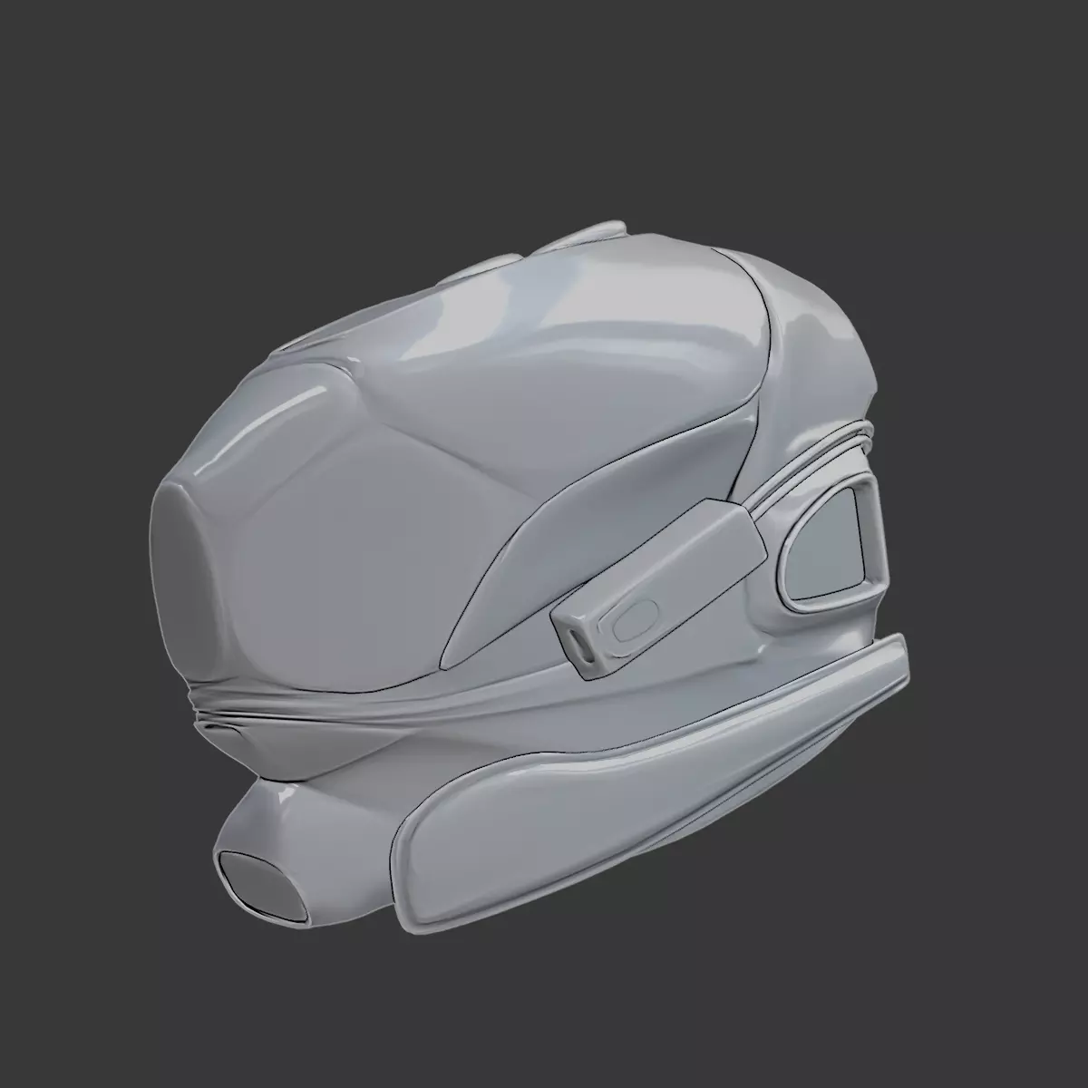SciFi Helmet Concept 3D Printable Model 3D print model