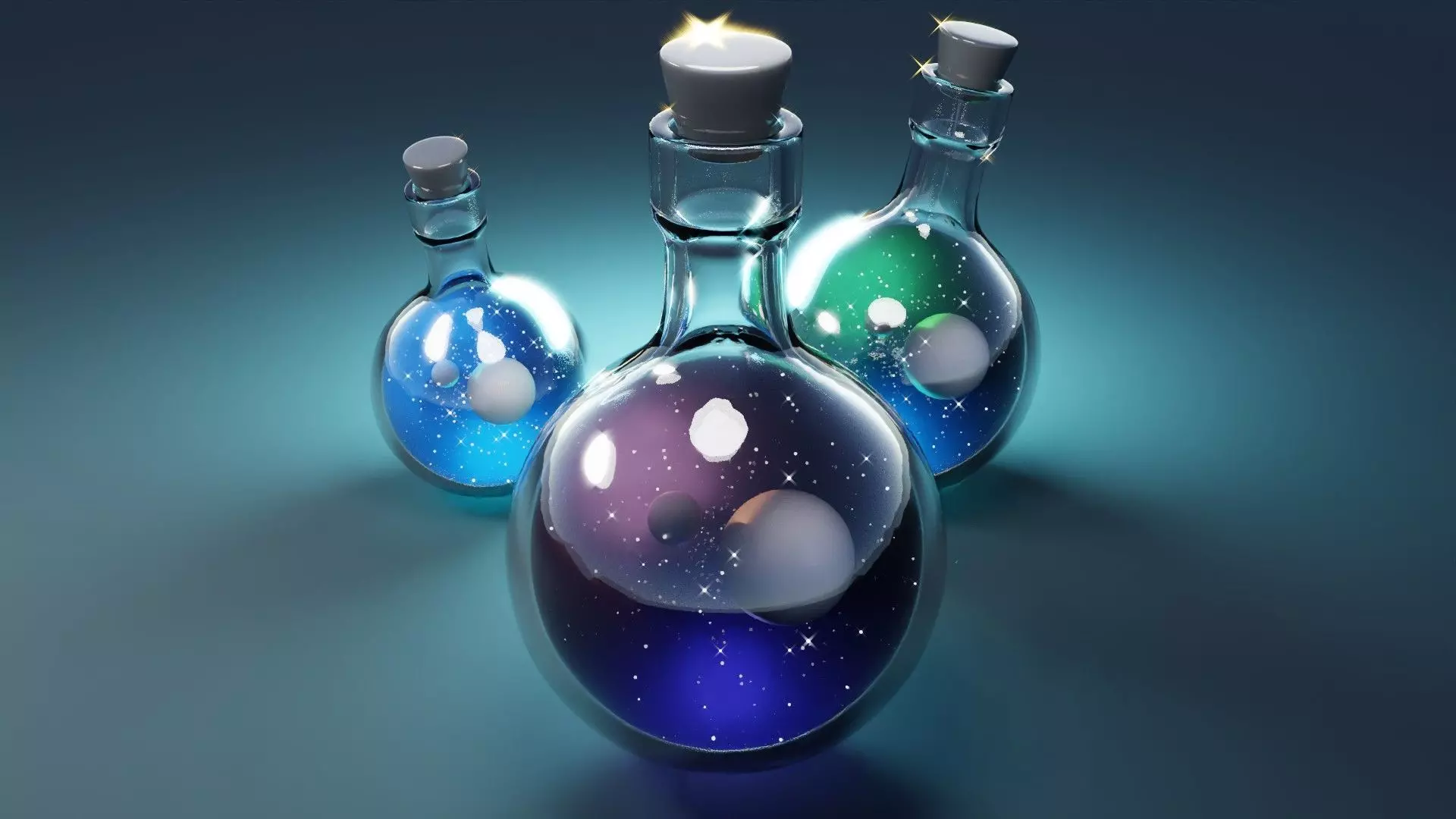 Space Bottle 3D model