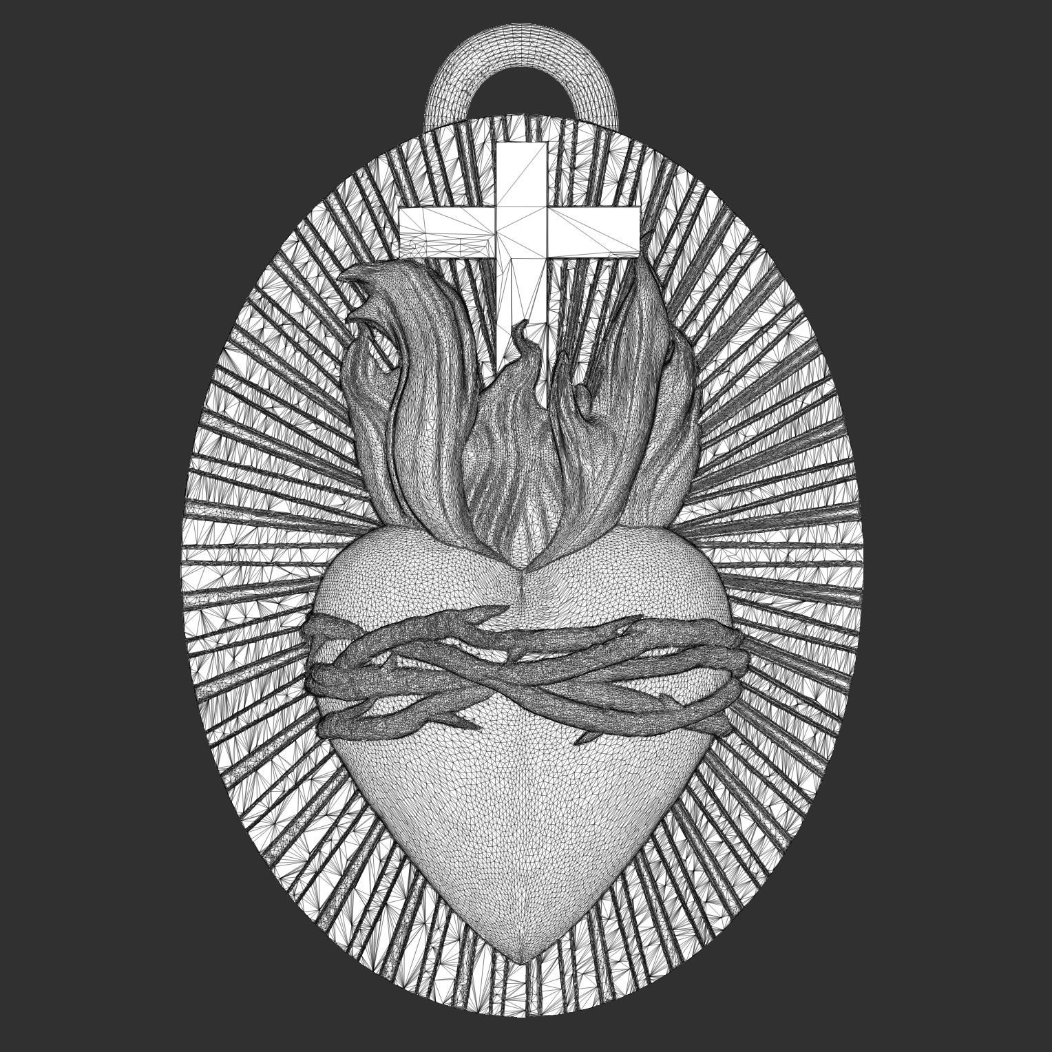 Sacred Heart 3D print model_3