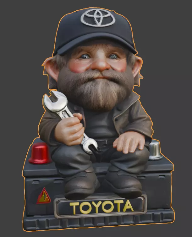 Toyota car brownie 3D print model