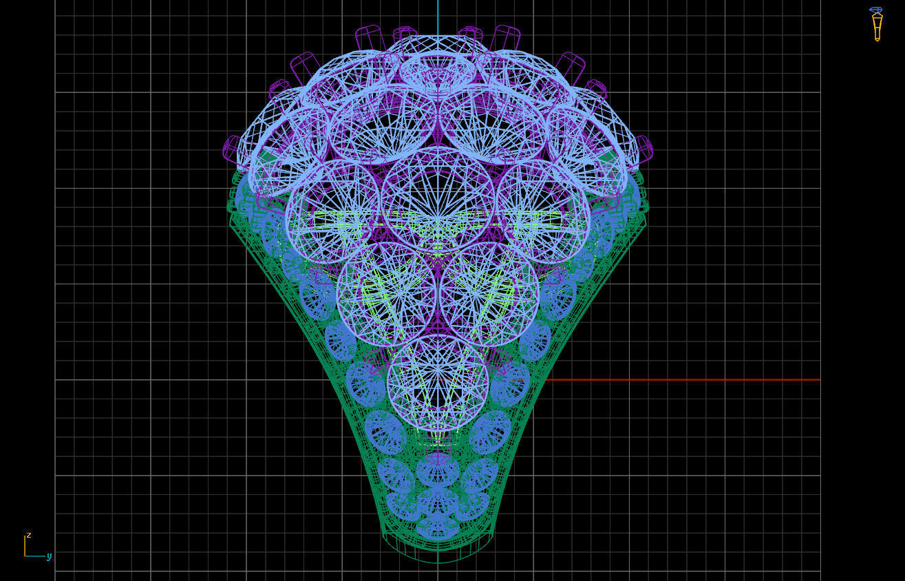 Ring diamond cluster 3D print model_6