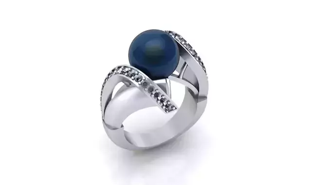 free pearl bypass jewelry ring